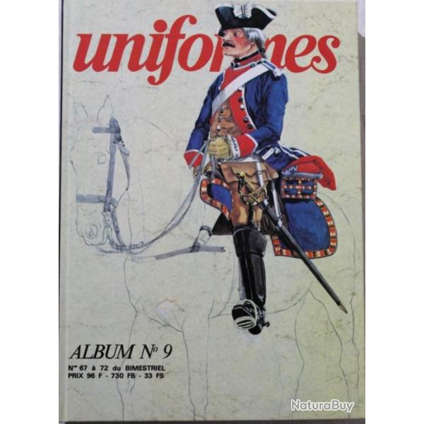 Album Uniformes No 9 avec couverture illustre : revues No 67  72