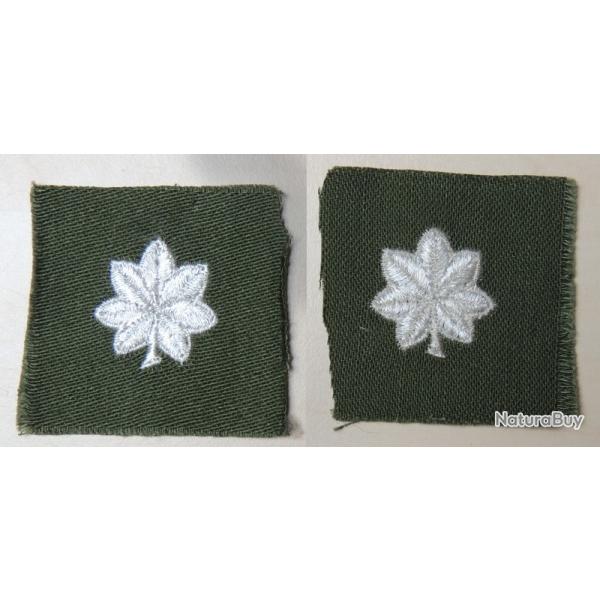 USA authentique collar patch Lieutenant-Colonel olive/drab 40/60 pour collection Ne pas porter