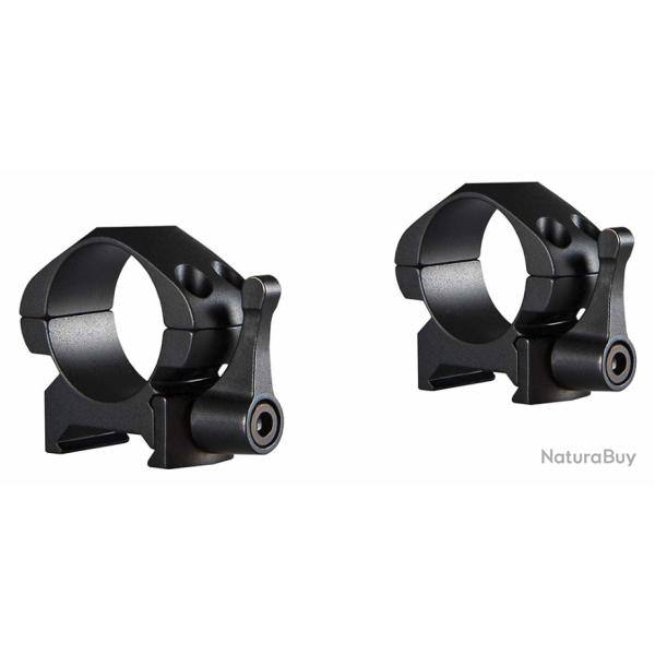 Colliers HAWKE d�tachables acier pour rail de 21 mm Diam�tre 1" (25,4 mm) Hauteur: Bas