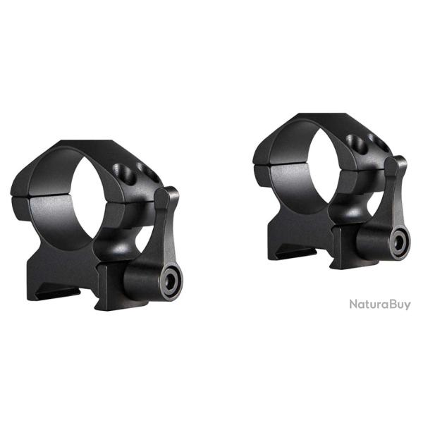 Colliers HAWKE d�tachables acier pour rail de 21 mm Diam�tre 1" (25,4 mm) Hauteur: M�dium