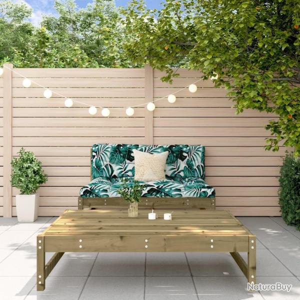 Salon de jardin 2 pcs bois de pin impr�gn�