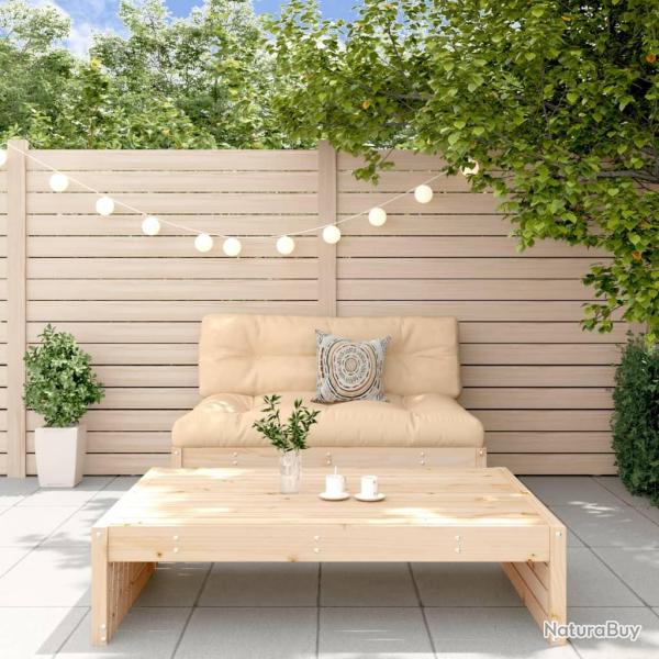Salon de jardin 2 pcs bois de pin massif alsavelo