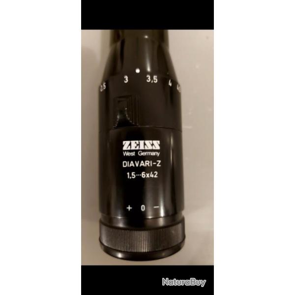 Lunette zeiss 1,5x6x42