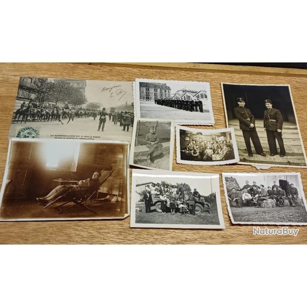 Lot de photos militaires anciennes