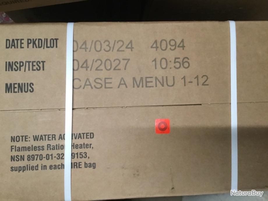 Ration De Combat Ration Militaire MRE Américaine Officielle
