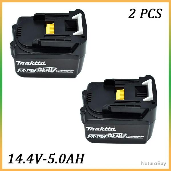 Batterie Compatible Makita BL1430 BL1415 BL1440 14.4V-5.0Ah 2pcs 20260729082523