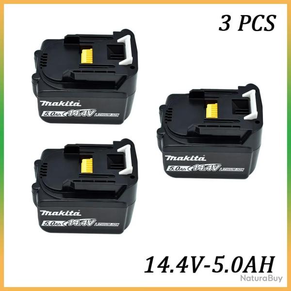 Batterie Compatible Makita BL1430 BL1415 BL1440 14.4V-5.0Ah 3pcs 20260729082523