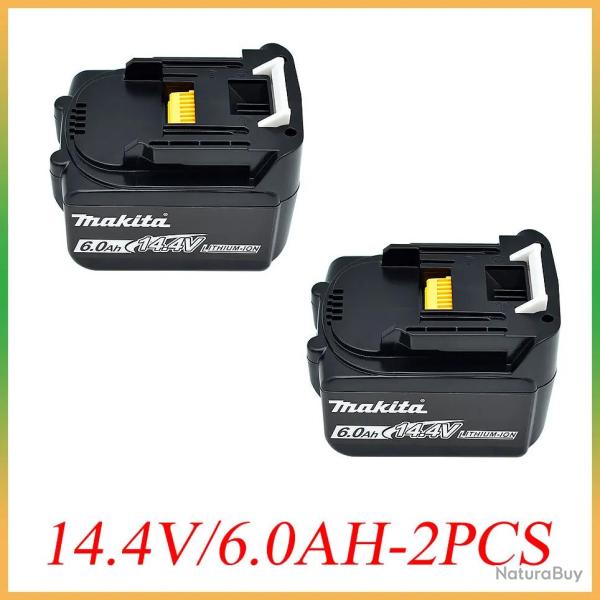 Batterie Compatible Makita BL1430 BL1415 BL1440 14.4V-6.0Ah 2pcs 20260729082523