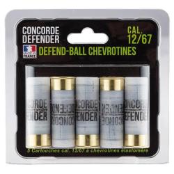 Cartouches Concorde Defender Defend-Ball chevrotines &eacute;lastom&egrave;re - 12/67
