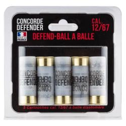 Cartouches Concorde Defender Defend-Ball &eacute;lastom&egrave;re bior - Cal. 12/67