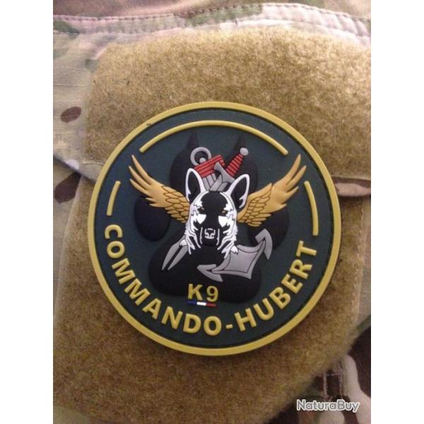 Patch �cusson Forces Sp�ciales Commandos Marine HUBERT K9 vert