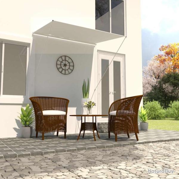 Auvent r�tractable 150x150 cm Cr�me