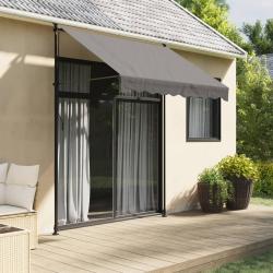 Auvent r&eacute;tractable anthracite 200x150 m tissu et acier