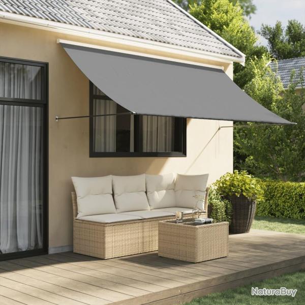 Auvent r�tractable anthracite 300x150 m tissu et acier