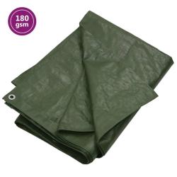 B&acirc;che 180 g/m&sup2; 6x8 m Vert PEHD alsavelo