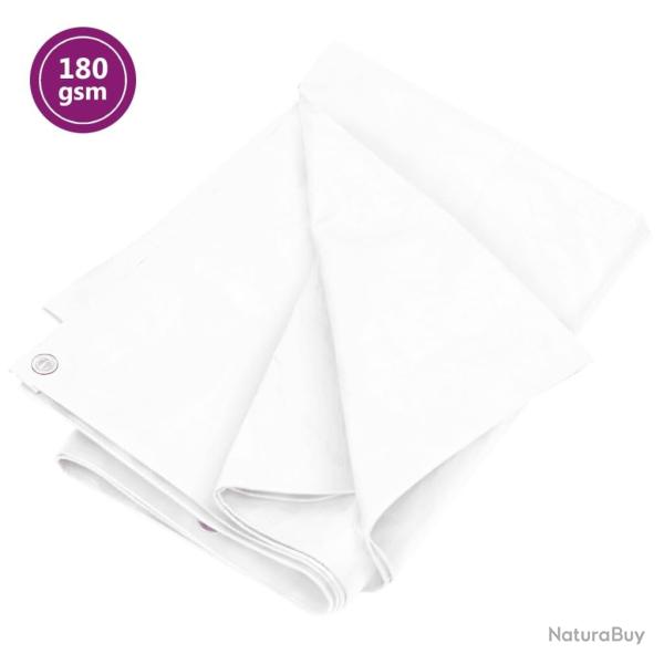 B�che 180 g/m� 3x6 m Blanc PEHD