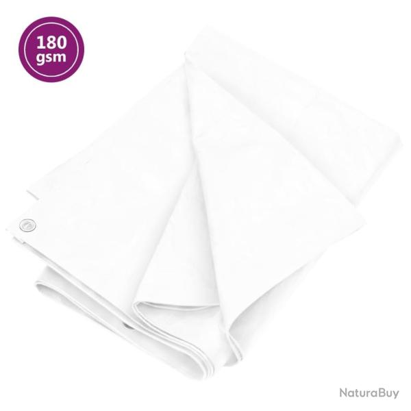 Bche 180 g/m 6x8 m Blanc PEHD alsavelo