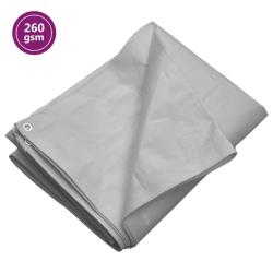 B&acirc;che 260 g/m&sup2; 6x8 m Gris PEHD