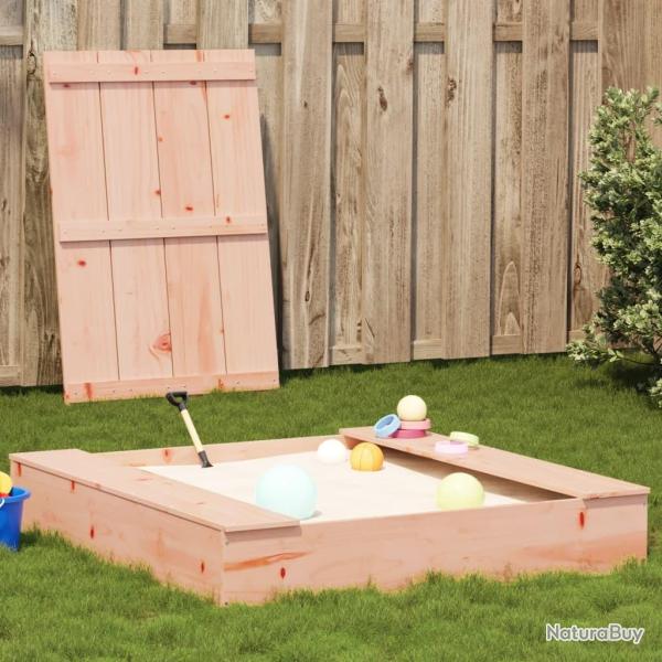 Bac  sable avec couvercle bois de douglas massif alsavelo