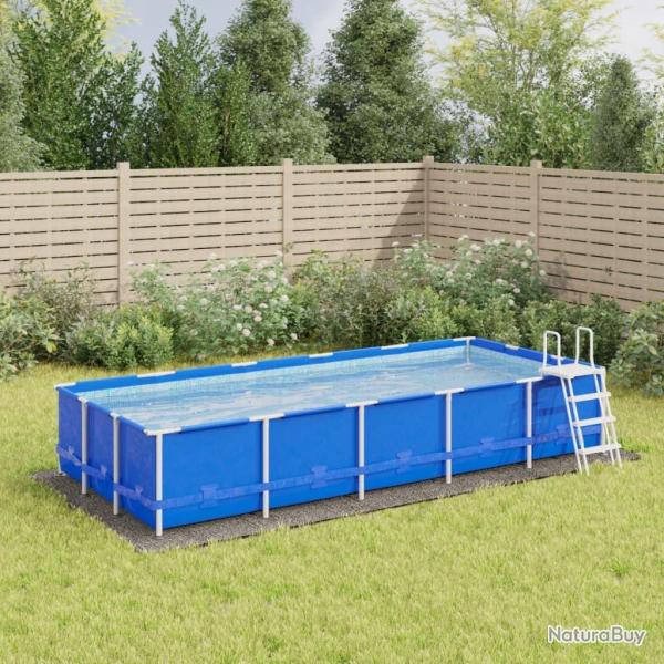 B�che de piscine gris clair 550x280 cm g�otextile polyester