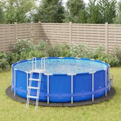 B&acirc;che de piscine gris clair &Oslash;458 cm g&eacute;otextile polyester