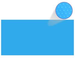 B&acirc;che de piscine rectangulaire 450 x 220 cm PE Bleu