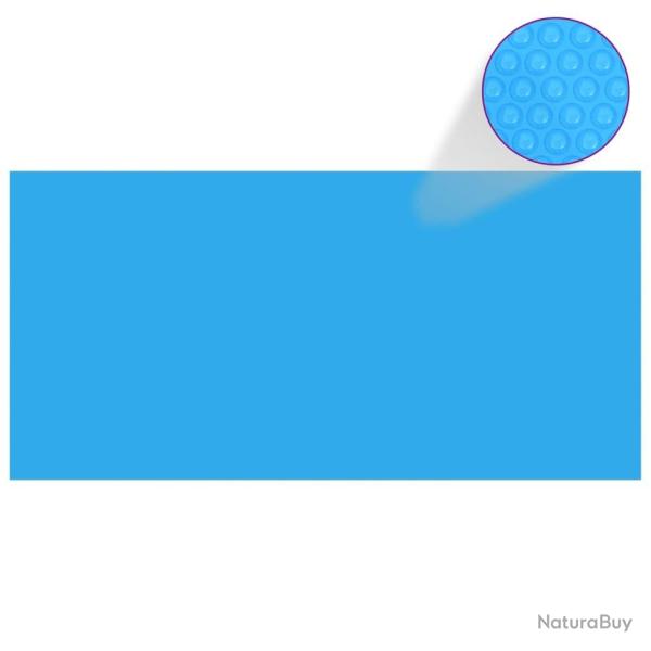 B�che de piscine rectangulaire 450 x 220 cm PE Bleu