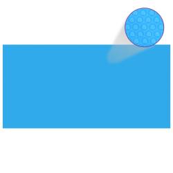 B&acirc;che de piscine rectangulaire 549 x 274 cm PE Bleu