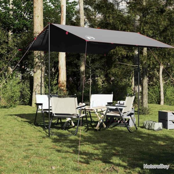 Bche de camping gris et orange 300x294 cm impermable alsavelo