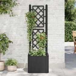 Lit sur&eacute;lev&eacute; de jardin treillis syst&egrave;me d'arrosage Anthracite