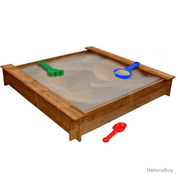 Bac � sable carr� Bois alsavelo