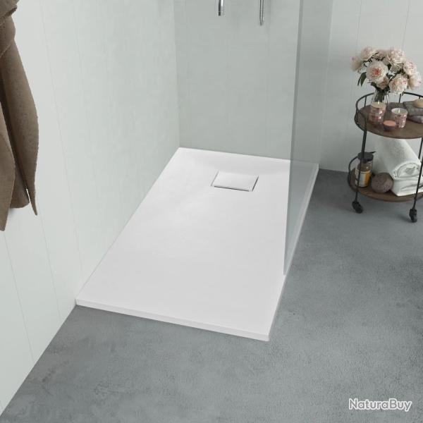 Bac de douche SMC Blanc 90 x 80 cm alsavelo