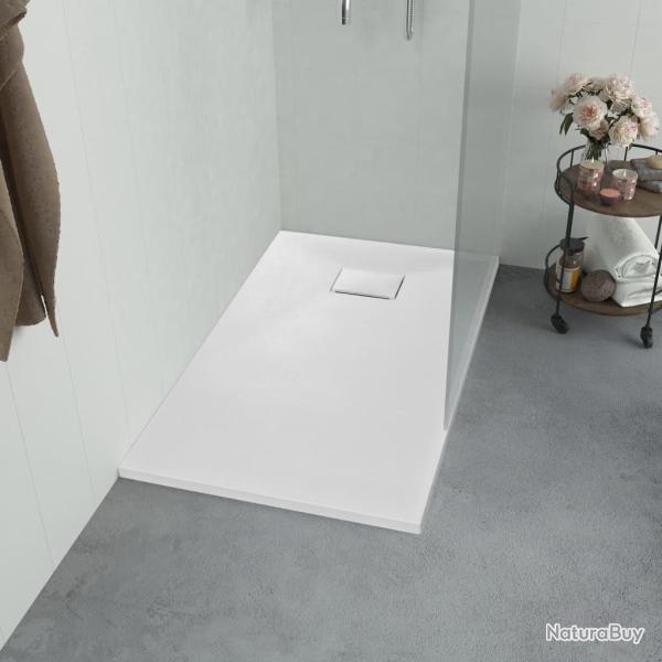 Bac de douche SMC Blanc 90 x 70 cm alsavelo