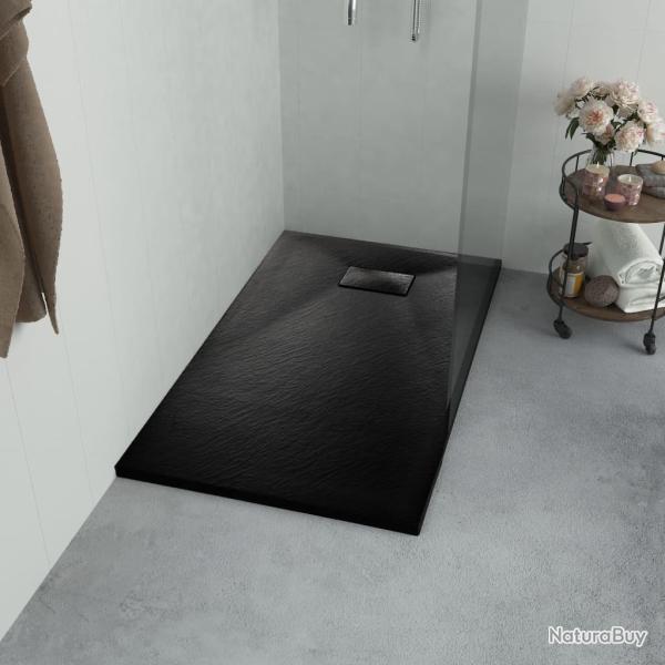 Bac de douche SMC Noir 80 x 80 cm