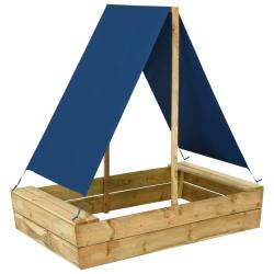Bac &agrave; sable avec toit 80x60x97,5 cm Bois de pin impr&eacute;gn&eacute;