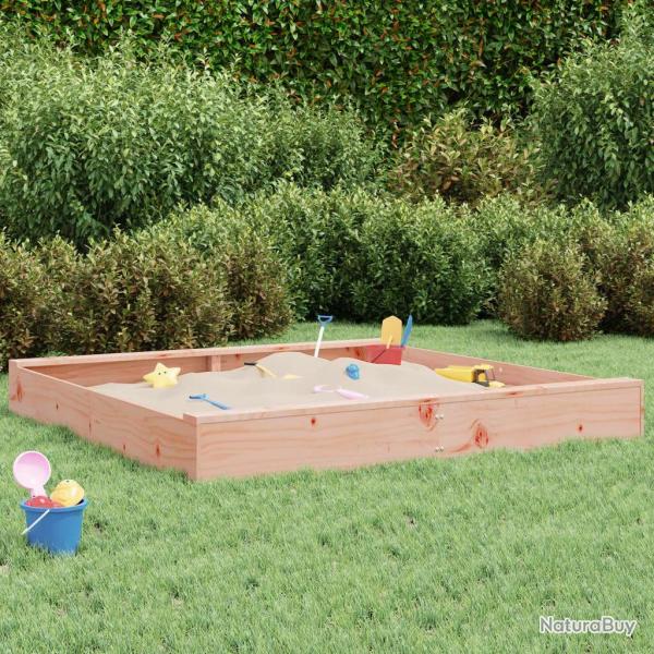 Bac � sable avec si�ges carr� bois massif de douglas alsavelo