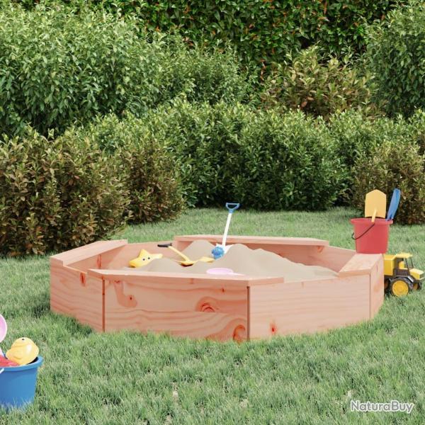 Bac � sable avec si�ges octogone bois massif de douglas alsavelo