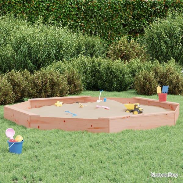 Bac � sable avec si�ges octogone bois massif de douglas alsavelo