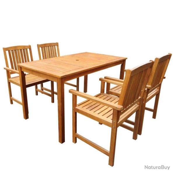 Ensemble � manger d'ext�rieur 5 pcs Bois d'acacia solide