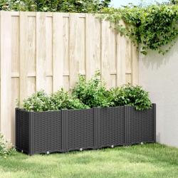 Jardini&egrave;re noir 160x40x53 cm polypropyl&egrave;ne