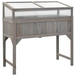 Lit sur&eacute;lev&eacute; avec serre 110x54x120 cm Bois de sapin massif