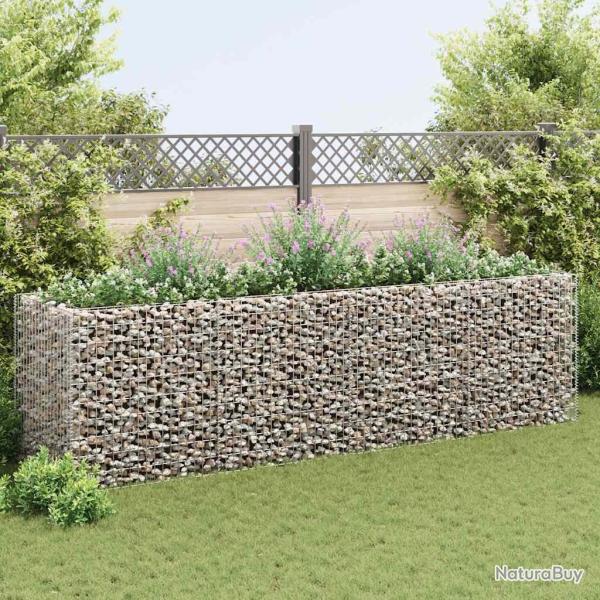 Lit surlev  gabion Acier 360x90x100 cm alsavelo