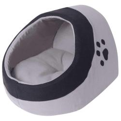 Lit pour chats Gris et noir L