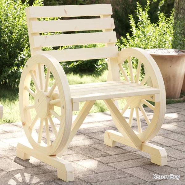 Chaises de jardin lot de 4 Bois de sapin massif alsavelo