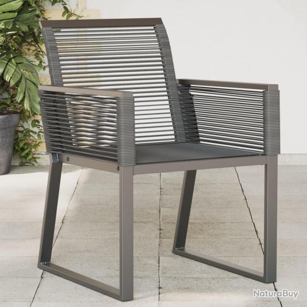 Chaises de jardin lot de 4 noir r�sine tress�e