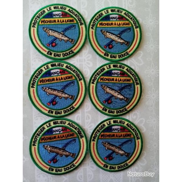 vend 6 �cussons neuf brod� p�cheur,