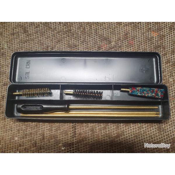 n�c�ssaire de nettoyage calibre 14 mm  ( baguette laiton + 3 brosses)
