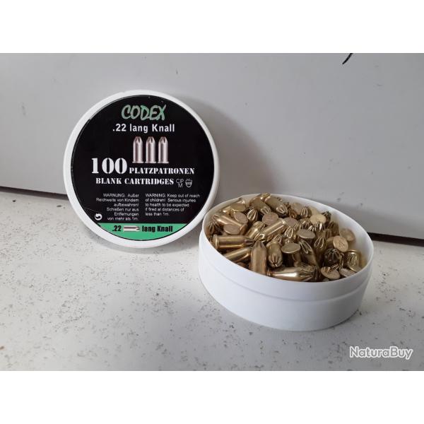 BOITE DE 100 BALLES � BLANC CODEX CALIBRE 22LR