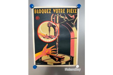 AFFICHE ANCIENNE ELECTRICITE De France Securite Barrage Hydraulique EUR