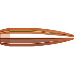 Ogives HORNADY BTHP MATCH - cal: 30 (.308") - 168gr - boite de 100 unit&eacute;s